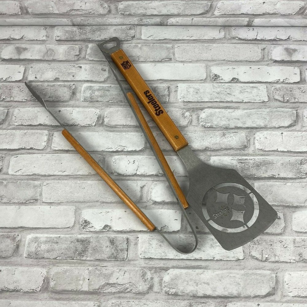 NFL Pittsburgh Steelers BBQ Utensil Spatula Tongs